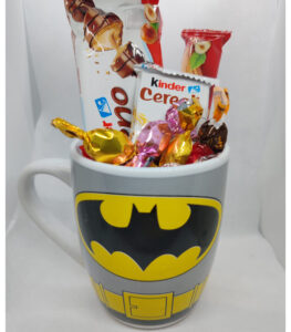 Tazza Batman con cioccolate