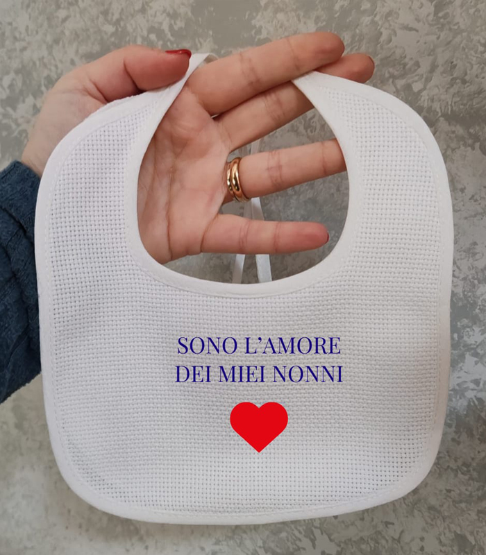 Bavaglino personalizzato per nonni Bavaglino personalizzato per nonni